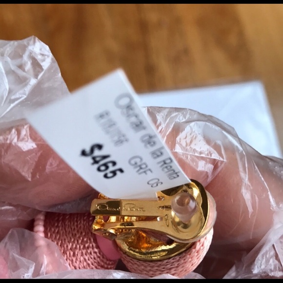 Oscar de la Renta Ball tassel drop clip on earring - Picture 7 of 7